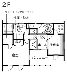 ２階間取り