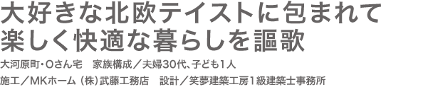 大好きな北欧テイストに包まれて 楽しく快適な暮らしを謳歌